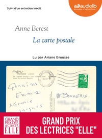 LA CARTE POSTALE - LIVRE AUDIO 2 CD MP3 - SUIVI D'UN ENTRETIEN AVEC L'AUTRICE