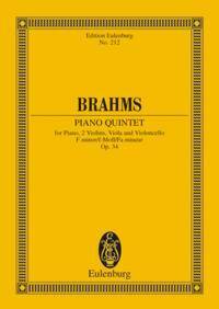 PIANO QUINTET F MINOR OP. 34 POCHE