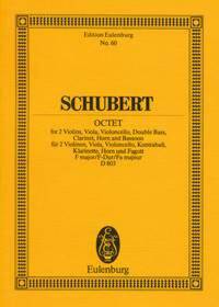 OCTET FA MAJEUR - D 803 - 2 VIOLONS, ALTO, VIOLONCELLE, CONTREBASSE, CLARINETTE, COR & BASSON