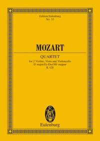 STRING QUARTET EB MAJOR KV 428 POCHE