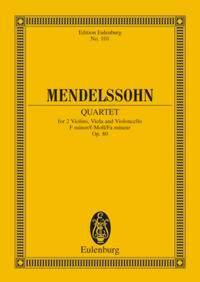 STRING QUARTET F MINOR OP. 80 POCHE