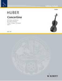 EDITION SCHOTT - SCHULER-CONCERTINO F-DUR - IN DER 1. LAGE. OP. 7. VIOLIN AND PIANO.