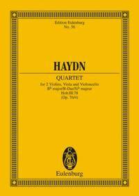 QUARTETTO OP. 76 N. 4 SI B (L'AURORA) (HOB III/78) POCHE