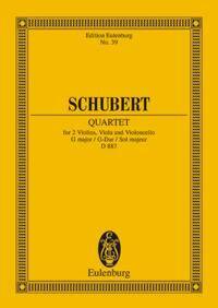 QUARTETTO SOL OP.161 (D 887) POCHE