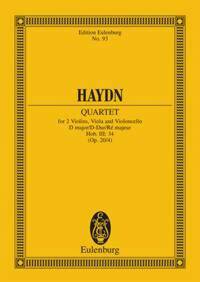 STRING QUARTET D MAJOR OP. 20/4 HOB. III: 34 POCHE