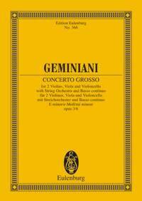 CONCERTO GROSSO E MINOR OP. 3/6 POCHE