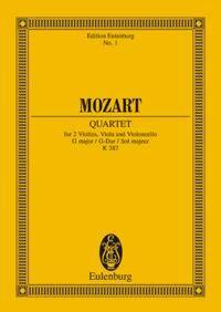 STRING QUARTET G MAJOR KV 387 POCHE