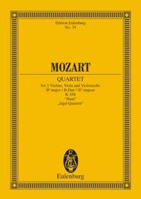 STRING QUARTET B FLAT MAJOR KV 458 POCHE