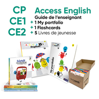 LOT - ACCESS ENGLISH GUIDE + FLASHCARDS + ALBUMES