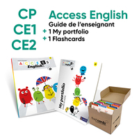 LOT - ACCESS ENGLISH GUIDE + FLASCARDS