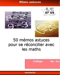 50 memos astuces pour se reconcilier avec les maths