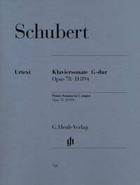 SONATE POUR PIANO EN SOL MAJEUR OP. 78 D 894