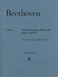 TRIO AVEC FLUTE EN SOL MAJEUR WOO 37 POUR PIANO, FLUTE ET BASSON