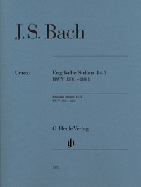 JOHANN SEBASTIAN BACH : SUITES ANGLAISES 1-3, BWV 806-808 - PIANO