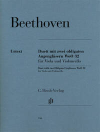 DUO POUR DEUX LORGNONS OBLIGES WOO 32 POUR ALTO ET VIOLONCELLE