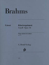QUINTETTE AVEC PIANO EN FA MINEUR OP. 34