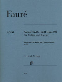 SONATE POUR VIOLON N 2 EN MI MINEUR OP. 108