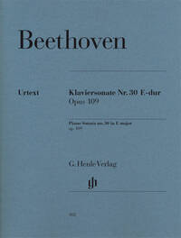SONATE POUR PIANO N  30 EN MI MAJEUR OP. 109