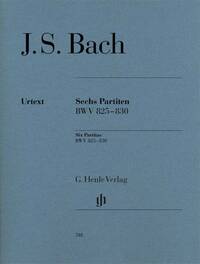 JOHANN SEBASTIAN BACH : SIX PARTITAS BWV 825-830 - PIANO OU CLAVIER