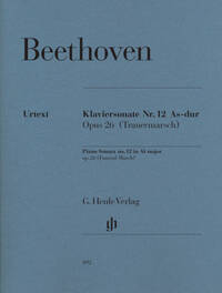 SONATE POUR PIANO N 12 EN LA BEMOL MAJEUR OP. 26