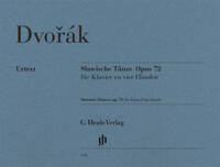 DANSES SLAVES OP. 72 POUR PIANO A QUATRE MAINS