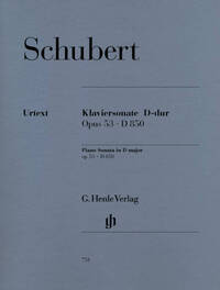 SONATE POUR PIANO EN RE MAJEUR OP. 53 D 850