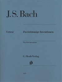 JOHANN SEBASTIEN BACH : INVENTIONS A 2 VOIX - BWV 772 A 786