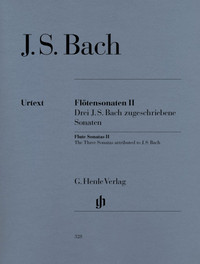 SONATES POUR FLUTE, VOLUME II (3 SONATES ATTRIBUEES A J. S. BACH) - FLUTE ET PIANO