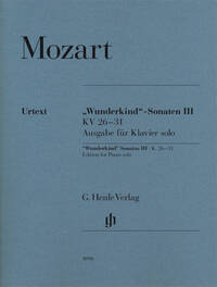 SONATES "WUNDERKIND" VOLUME 3 K. 26-31