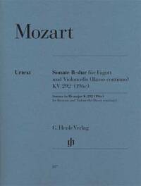 SONATE EN SI BEMOL MAJEUR K. 292 (196C) POUR BASSON ET VIOLONCELLE (BASSO CONTINUO)