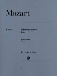 WOLFGANG AMADEUS MOZART : SONATES POUR PIANO, VOLUME 1