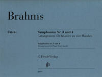 SYMPHONIES N 3 ET 4, ARRANGEES POUR PIANO A QUATRE MAINS