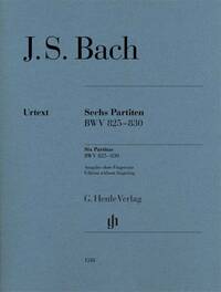 JOHANN SEBASTIAN BACH : SIX PARTITAS BWV 825-830 - PIANO OU CLAVIER - SANS LES DOIGTES