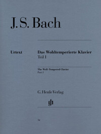 JEAN SEBASTIEN BACH :  LE CLAVIER BIEN TEMPERE VOL. 1 - AVEC DOIGTES - BWV 846-869 - PIANO