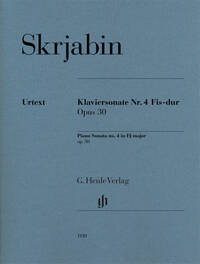 SONATE POUR PIANO N 4 EN FA DIESE MAJEUR OP. 30