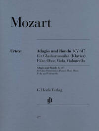 ADAGIO ET RONDO K. 617 POUR HARMONICA DE VERRES (PIANO), FLUTE, HAUTBOIS, ALTO ET VIOLONCELLE