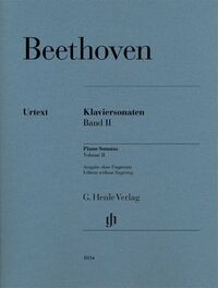 LUDWIG VAN BEETHOVEN : SONATES POUR PIANO, VOLUME 2  EDITION SANS DOIGTES - PIANO -  RECUEIL