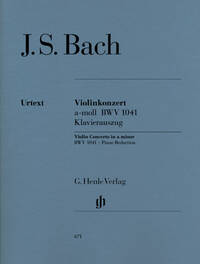 CONCERTO POUR VIOLON EN LA MINEUR BWV 1041