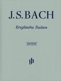 JOHANN SEBASTIAN BACH : SUITES ANGLAISES BWV 806-811 - PIANO AVEC DOIGTES - RELIURE LIN