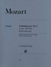CONCERTO POUR VIOLON N 3 EN SOL MAJEUR K. 216