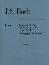 SONATE EN TRIO EN SOL MAJEUR BWV 1038 POUR FLUTE, VIOLON ET BASSE CONTINUE