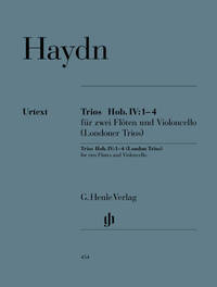 TRIOS HOB. IV:1-4 POUR DEUX FLUTES ET VIOLONCELLE (TRIOS DE LONDRES)