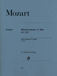 SONATE POUR PIANO EN SOL MAJEUR K. 283 (189H)
