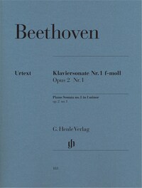 SONATE POUR PIANO N 1 EN FA MINEUR OP. 2, N 1