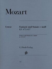 WOLFGANG AMADEUS MOZART : FANTAISIE ET SONATE EN UT MINEUR K. 475/457 - AVEC DOIGTES - PIANO