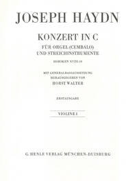 CONCERTO POUR ORGUE EN UT MAJEUR HOB. XVIII:10 (PREMIERE EDITION)