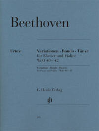 VARIATIONS, RONDO, DANSES POUR PIANO ET VIOLON
