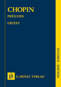 FREDERIC CHOPIN : PRELUDES - STUDY SCORE - PIANO - PARTITION DE POCHE