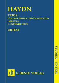 TRIOS HOB. IV:1-4 POUR DEUX FLUTES ET VIOLONCELLE (TRIOS DE LONDRES)