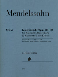 KONZERTSTUCKE OP. 113 ET 114 POUR CLARINETTE, COR DE BASSET (2 CLARINETTES) ET PIANO